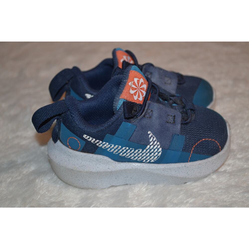 Nike Toddler Navy Blue Teal Orange Sneakers